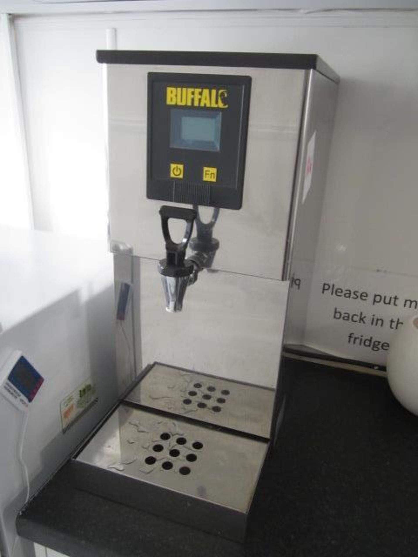 Buffalo hot water boiler, model NBB3F, s/n: 30161945 - disconnection to be undertaken by