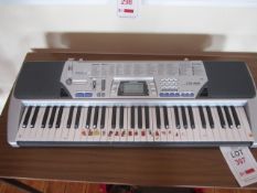 Casio CTK-496 100 song bank electric keyboard. Located at main schoolPlease note: This lot, for