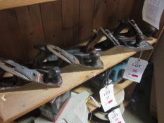 4 x hand wood planers. Located at main schoolPlease note: This lot, for VAT purposes, is sold