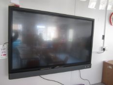 Benq 56" flat screen interactive television. Located at main schoolPlease note: This lot, for VAT