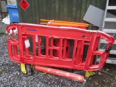 Various pedestrian safety barriers. Located at main schoolPlease note: This lot, for VAT purposes,