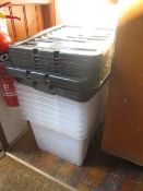 7 x plastic storage boxes. Located at Church FarmPlease note: This lot, for VAT purposes, is sold