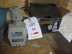 Titan 70w electric drill bit sharpener, modal TTB652BTE, 240v. Located at main schoolPlease note: