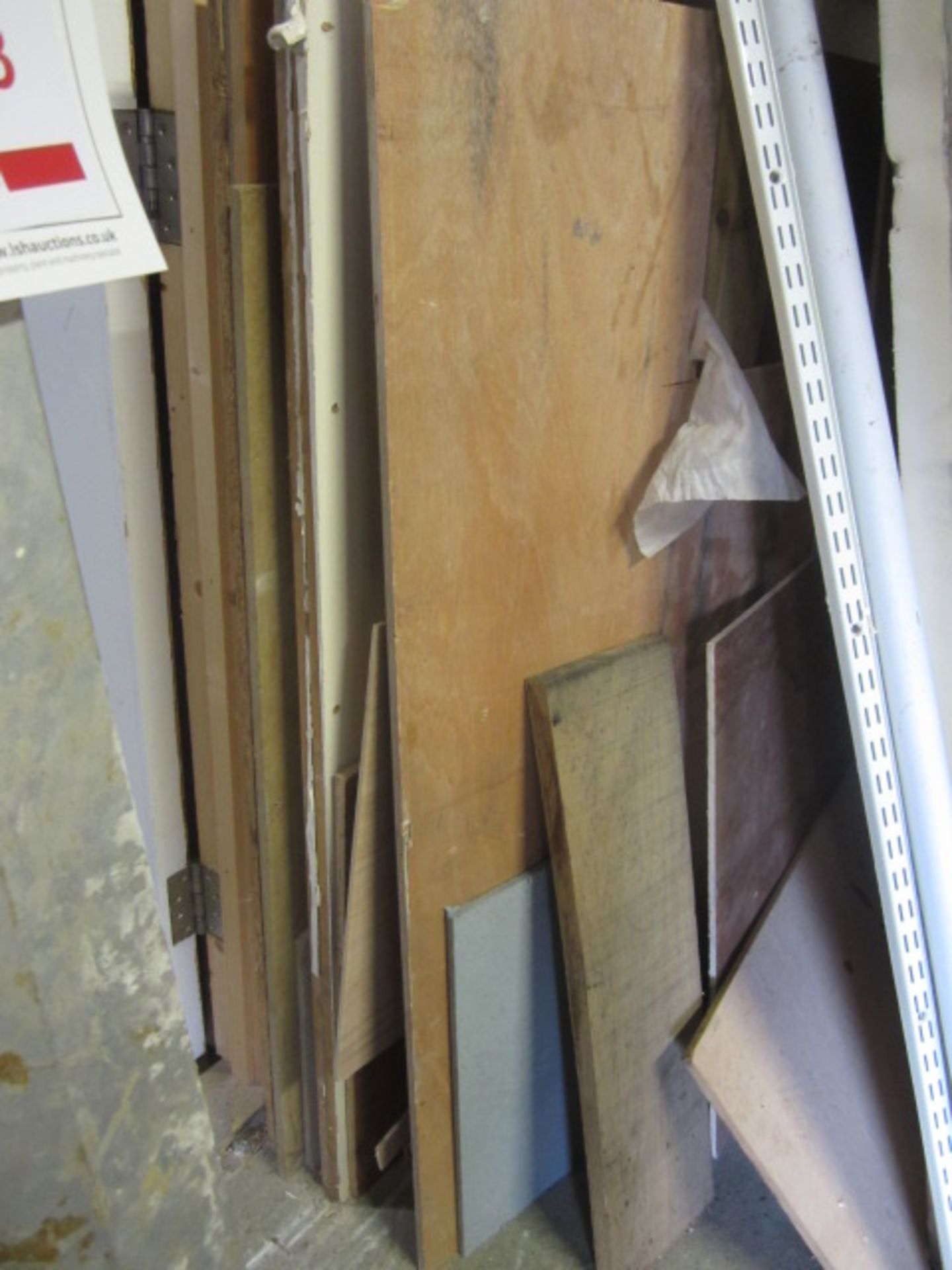 3 x 50mm insulation sheets, various timber sheets including MDF, plywood. Located at main - Image 3 of 3