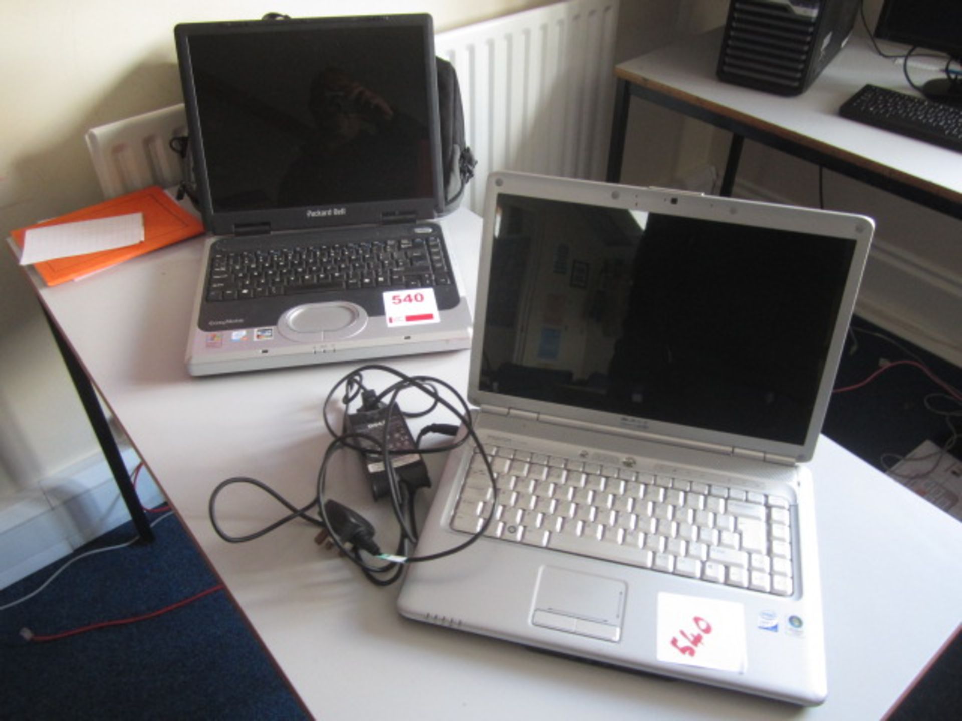 Dell Core i2 and Packard Bell P4 laptops - unsure of working condition. Located at Church FarmPlease