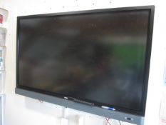 Benq 65" wall mounted interactive television. Located at main schoolPlease note: This lot, for VAT