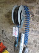 Erbauer wall mounted 15m x 3/8" air hose reel and air line. Located at main schoolPlease note: