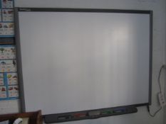 Smart Tech wall mounted smart board, 2 x speakers, NEC M230X HDMI ceiling mounted projector. Located