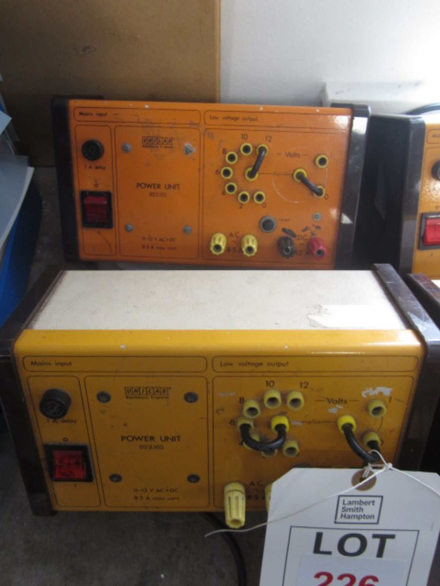 2 x Unilab power units. Located at main schoolPlease note: This lot, for VAT purposes, is sold under