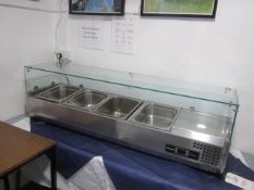 Blizzard stainless steel counter top chiller cabinet, model TOP1500CR (2014), approx. size: 1500mm x