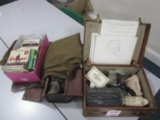 Assorted World War memorabilia, as lotted. Located at Church FarmPlease note: This lot, for VAT