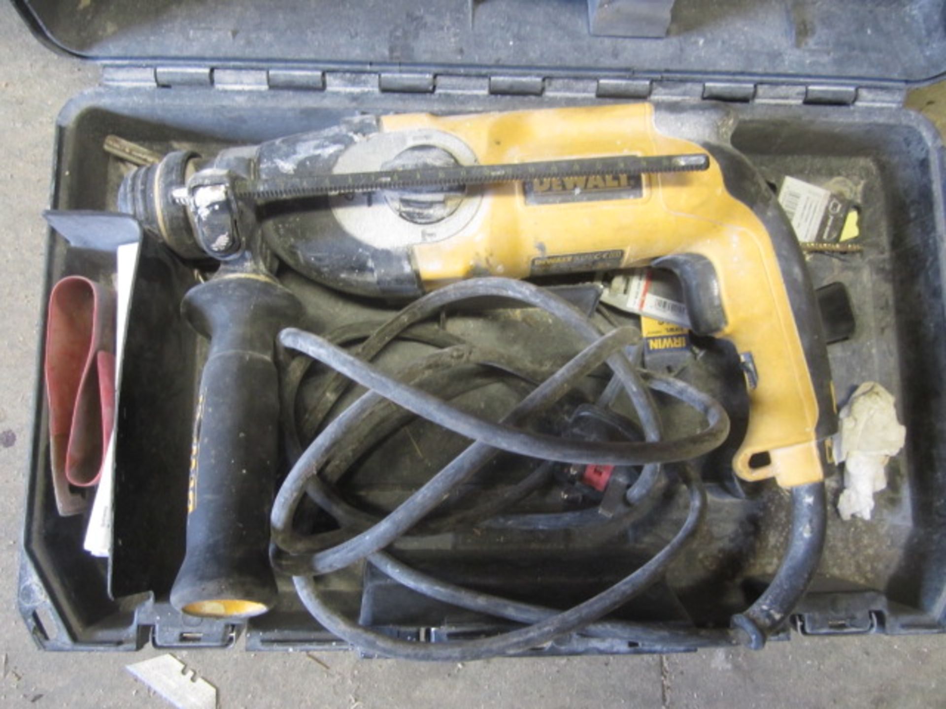 Dewalt D25123 drill, 240v. Located at main schoolPlease note: This lot, for VAT purposes, is sold