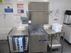 Maidaid Stainless Steel top loading commercial dishwasher, model C1011, s/n: 950962 (2014) with in/