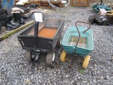 2 x 4 wheel garden trollies. Located at main schoolPlease note: This lot, for VAT purposes, is