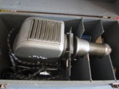 Aldis slide projector and case. Located at Church FarmPlease note: This lot, for VAT purposes, is