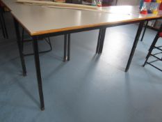 9 x assorted tables, 2 x plastic chairs. Located at main schoolPlease note: This lot, for VAT