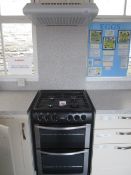 New World LPG cooker with extractor hood - disconnection to be undertaken by purchaser. Located at