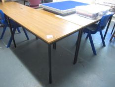 5 x assorted tables, 4 x various chairs, upholstered notice boards. Located at Church FarmPlease