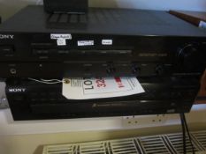 Sony F261R controller, TA-F261R integrated stereo analyser, Sony CDP-CE40S 5 CD changer. Located