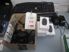 Assorted keyboards and mice. Located at main schoolPlease note: This lot, for VAT purposes, is