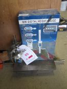 2 x various height gauges, surface plate. Located at main schoolPlease note: This lot, for VAT