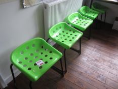 5 x plastic seat stools. Located at 6th form premisesPlease note: This lot, for VAT purposes, is