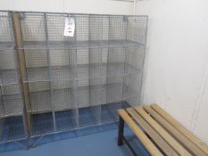 2 x 20 compartment wire frame lockers. Located at main schoolPlease note: This lot, for VAT