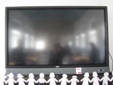 Benq wall mounted 55" flat screen interactive television. Located at 6th form premisesPlease note: