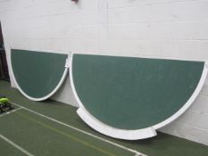 Two section circular discus/shot put board. Located at main schoolPlease note: This lot, for VAT