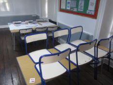 3 x folding tables with 12 chairs. Located at main school