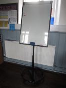 Mobile wipe board. Located at 6th form premisesPlease note: This lot, for VAT purposes, is sold