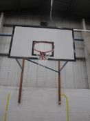 2 x wall mounted basketball hoops. Located at main school. A work Method Statement and Risk