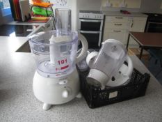 Kenwood food processor with various attachments. Located at main schoolPlease note: This lot, for