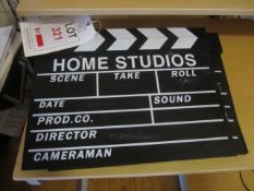 4 x Home Studio clapper boards. Located at main schoolPlease note: This lot, for VAT purposes, is