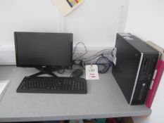 HP computer system, TFT, keyboard, mouse. Located at main schoolPlease note: This lot, for VAT