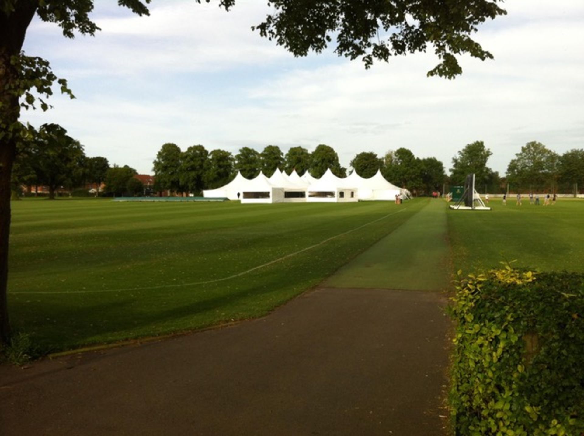 Tentnology Poleadion 215ft x 80ft marquee in 8 sections (2 gable ends and 2 middle sections)...