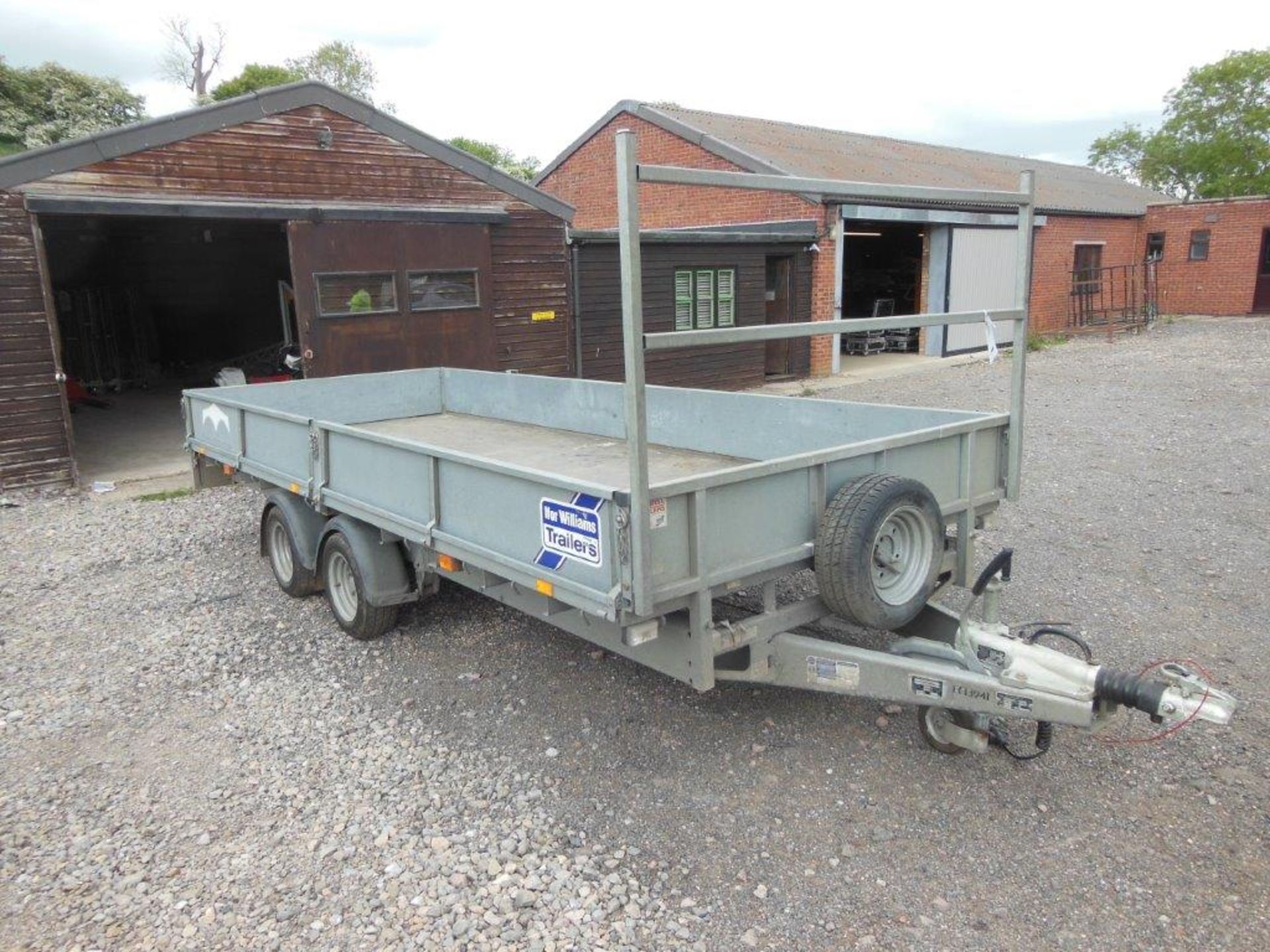 Ifor Williams 2CbLM166g twin axle trailer with drop down sides, serial no: SCKD00000FS114864, - Image 2 of 3