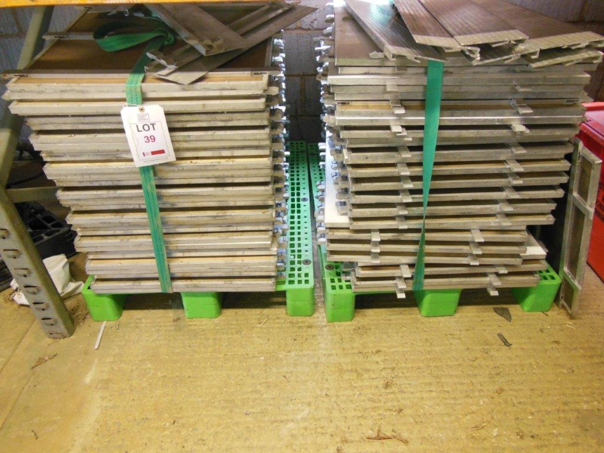 2 complete sectional laminate dance floors each approximately 16ft square