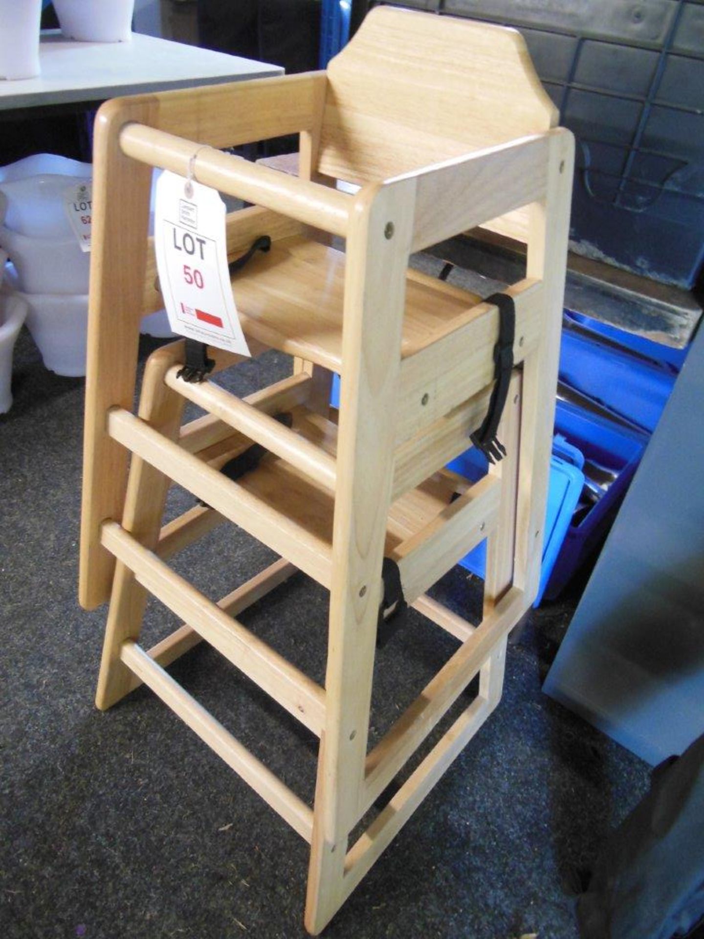 2 Wooden child high seats