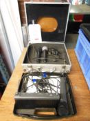 Trantec Radio Microphone with a Trantec S4.4 antenna unit and 2 assorted wired microphones