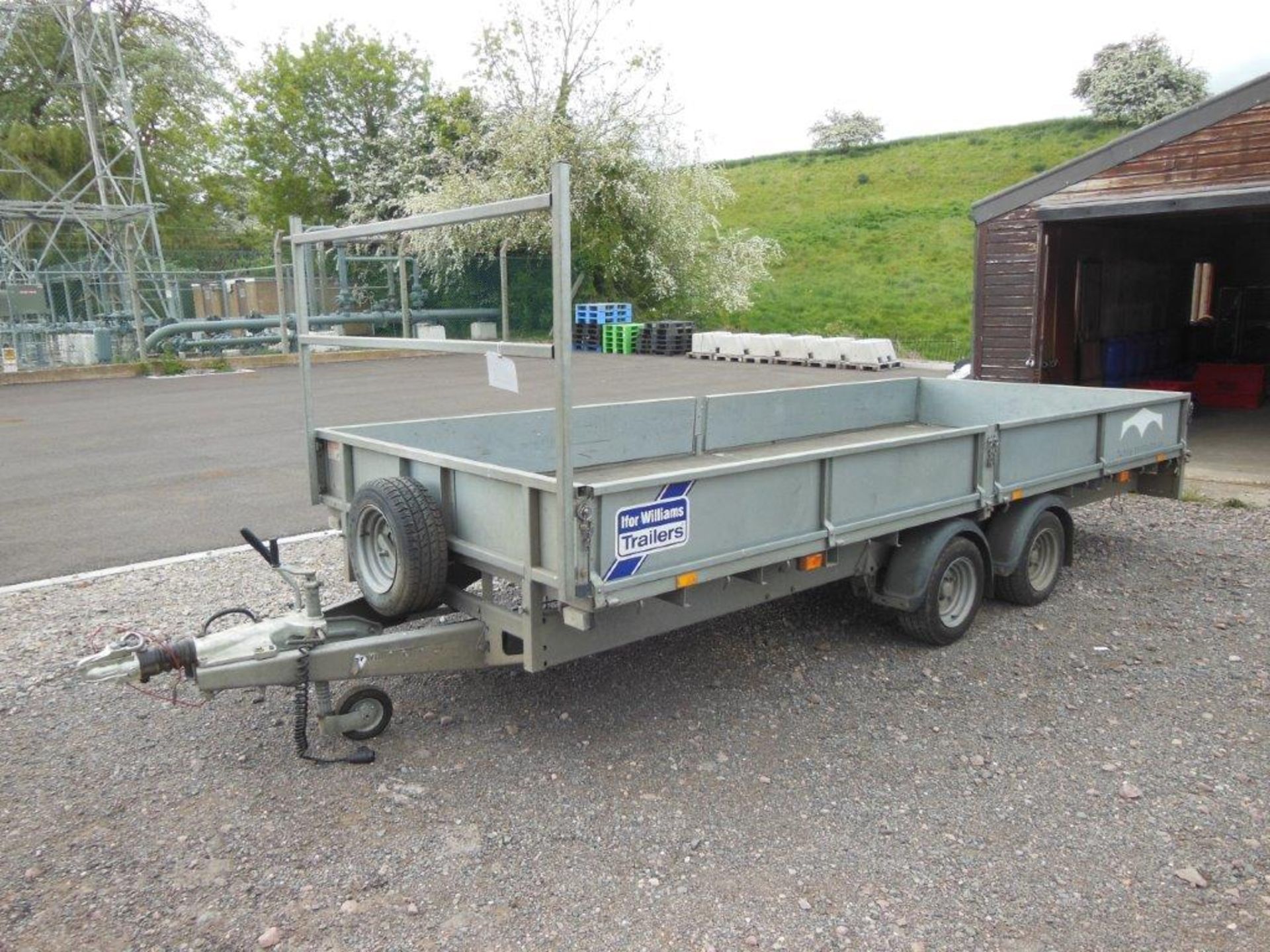 Ifor Williams 2CbLM166g twin axle trailer with drop down sides, serial no: SCKD00000FS114864,