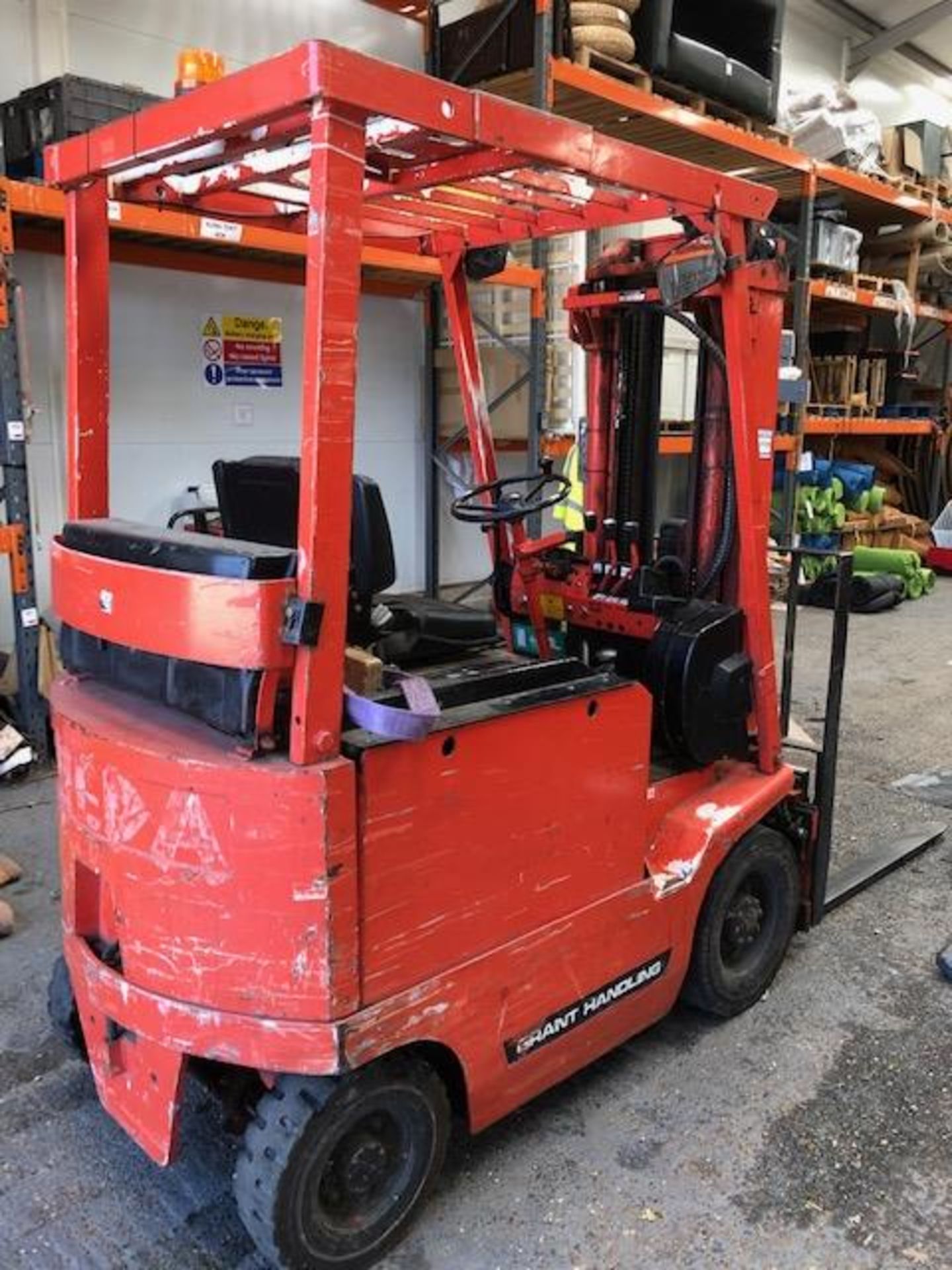 Lansing Ltd FOER 15.120TL electric 1.6kg side shift fork lift truck with 4.7m Heli Mast c/w - Image 7 of 7