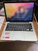 Apple Macbook Pro 13" 2015 model laptop c/w charger