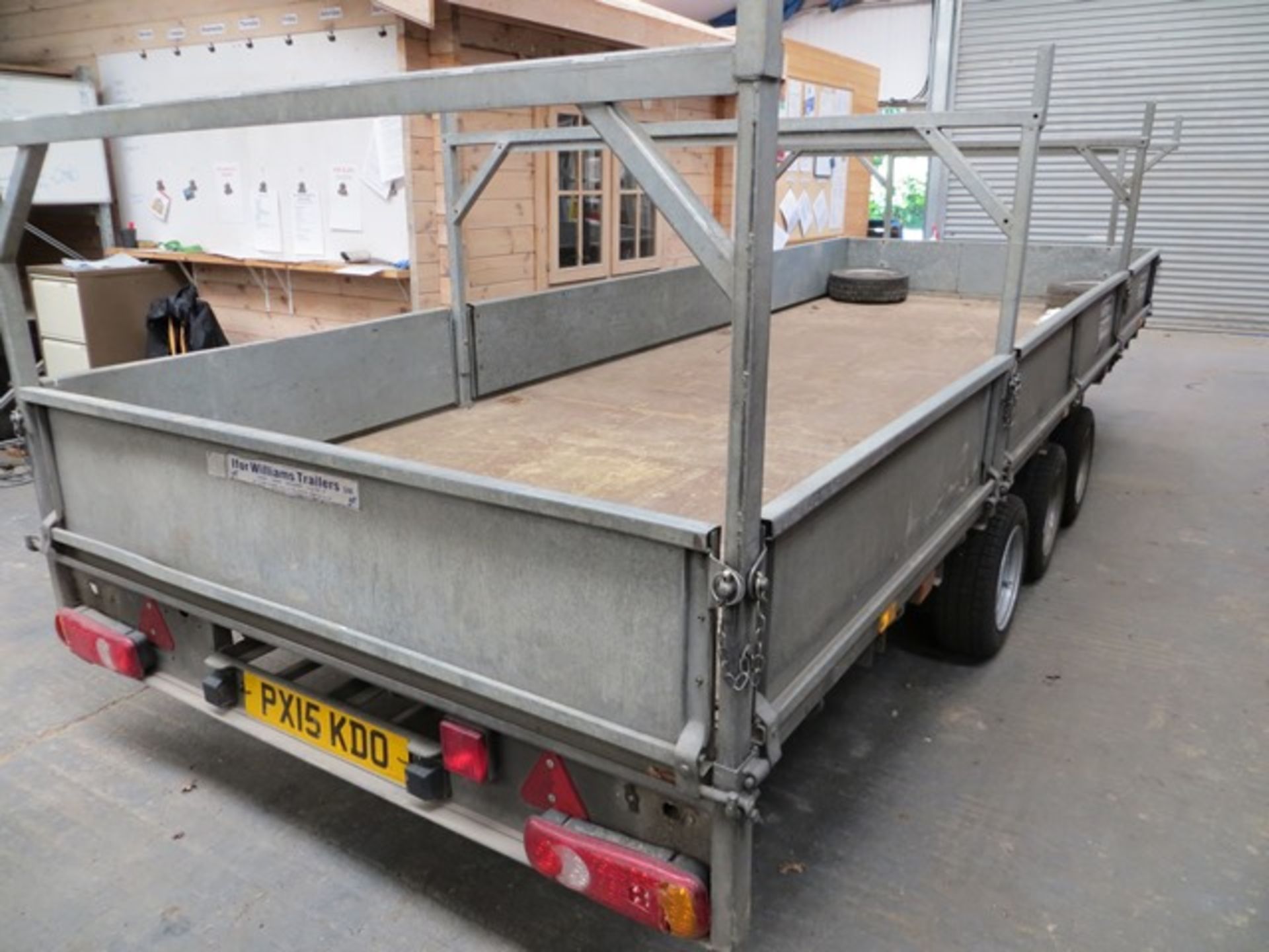 Ifor Williams KFG35Z chassis with universal trailers LM186G low loading triple axle trailer - Image 6 of 8