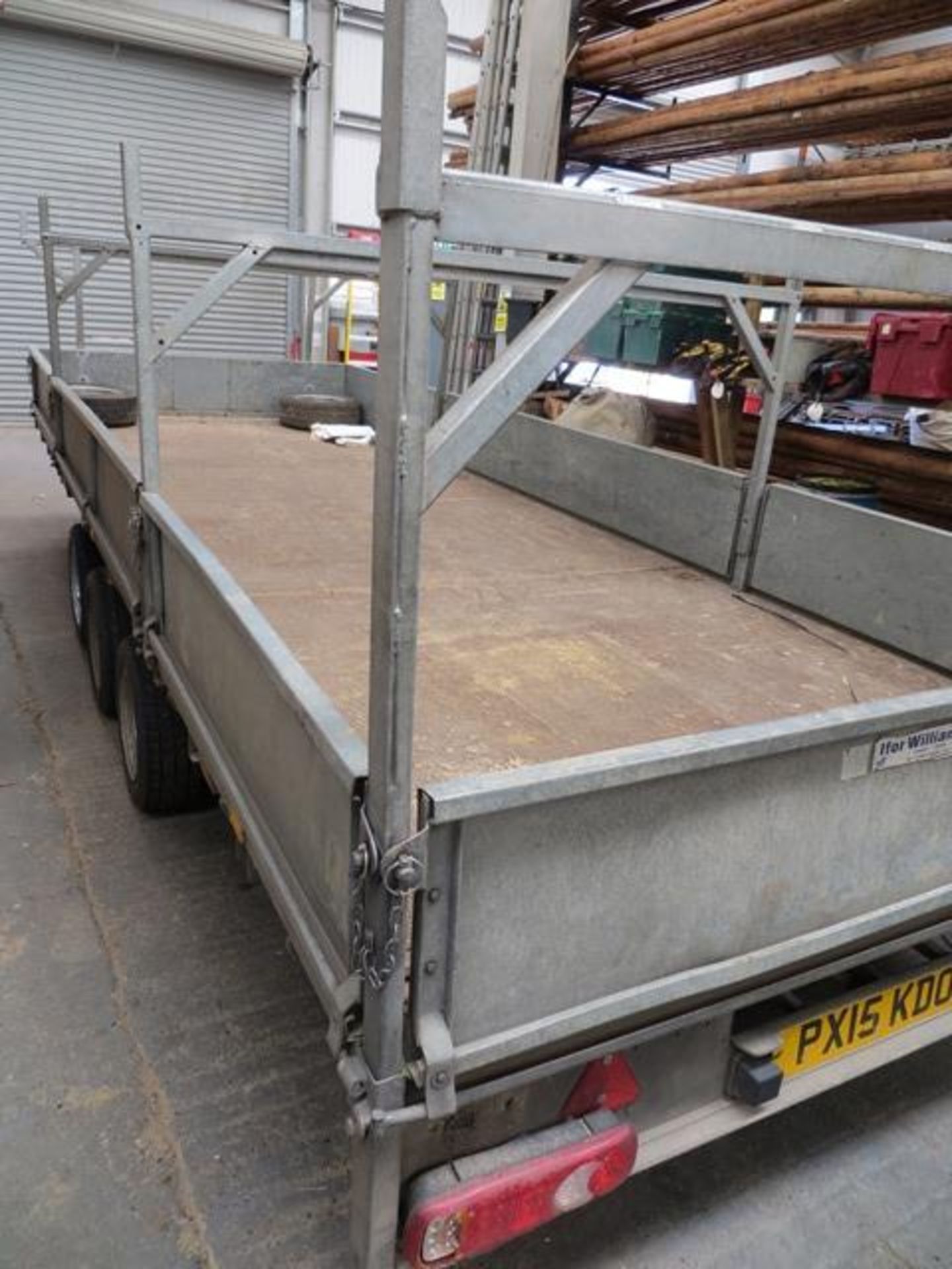 Ifor Williams KFG35Z chassis with universal trailers LM186G low loading triple axle trailer - Image 7 of 8