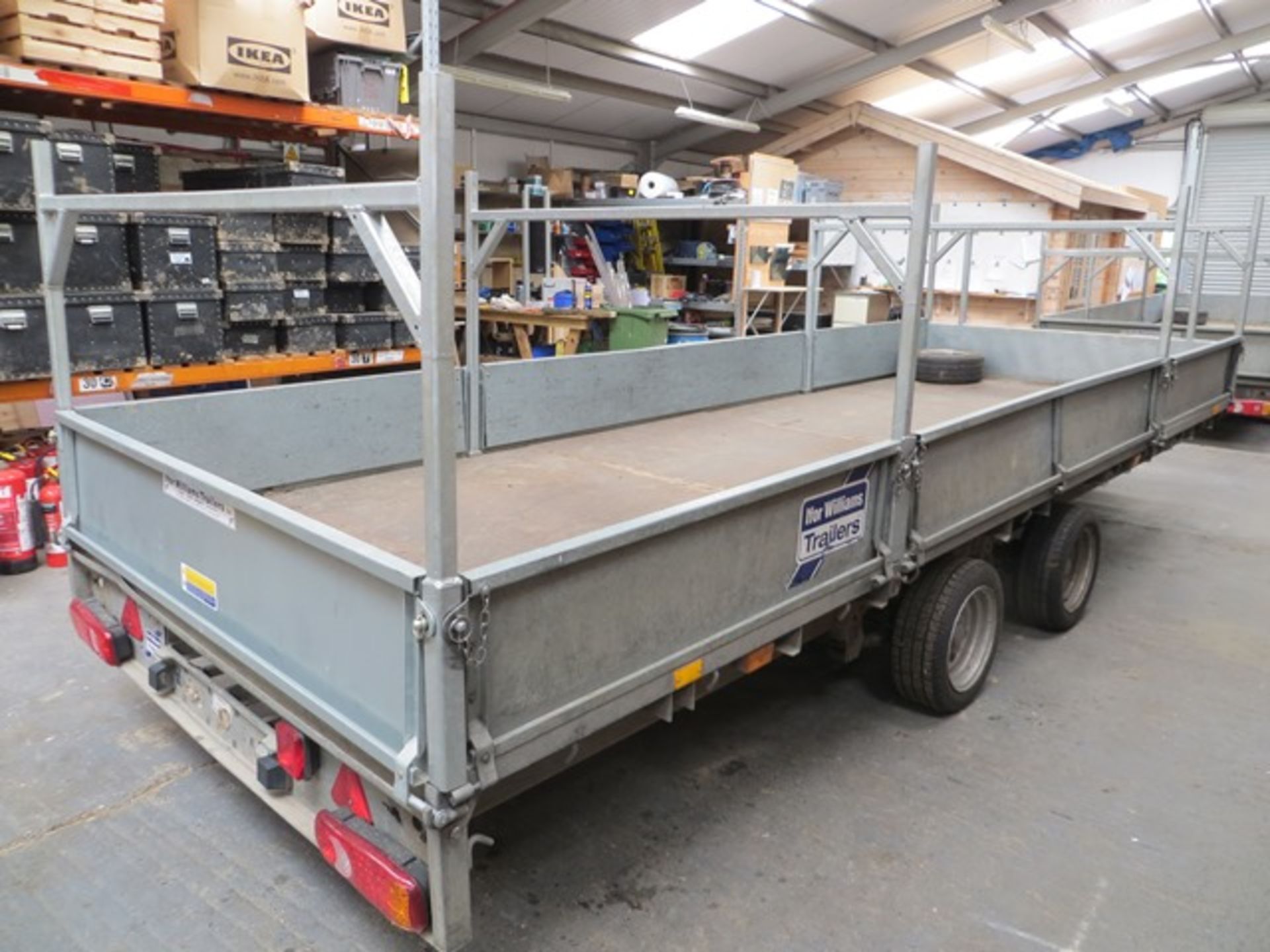 Ifor Williams KFG35Z chassis with universal trailers LM186G low loading double axle trailer - Image 3 of 9