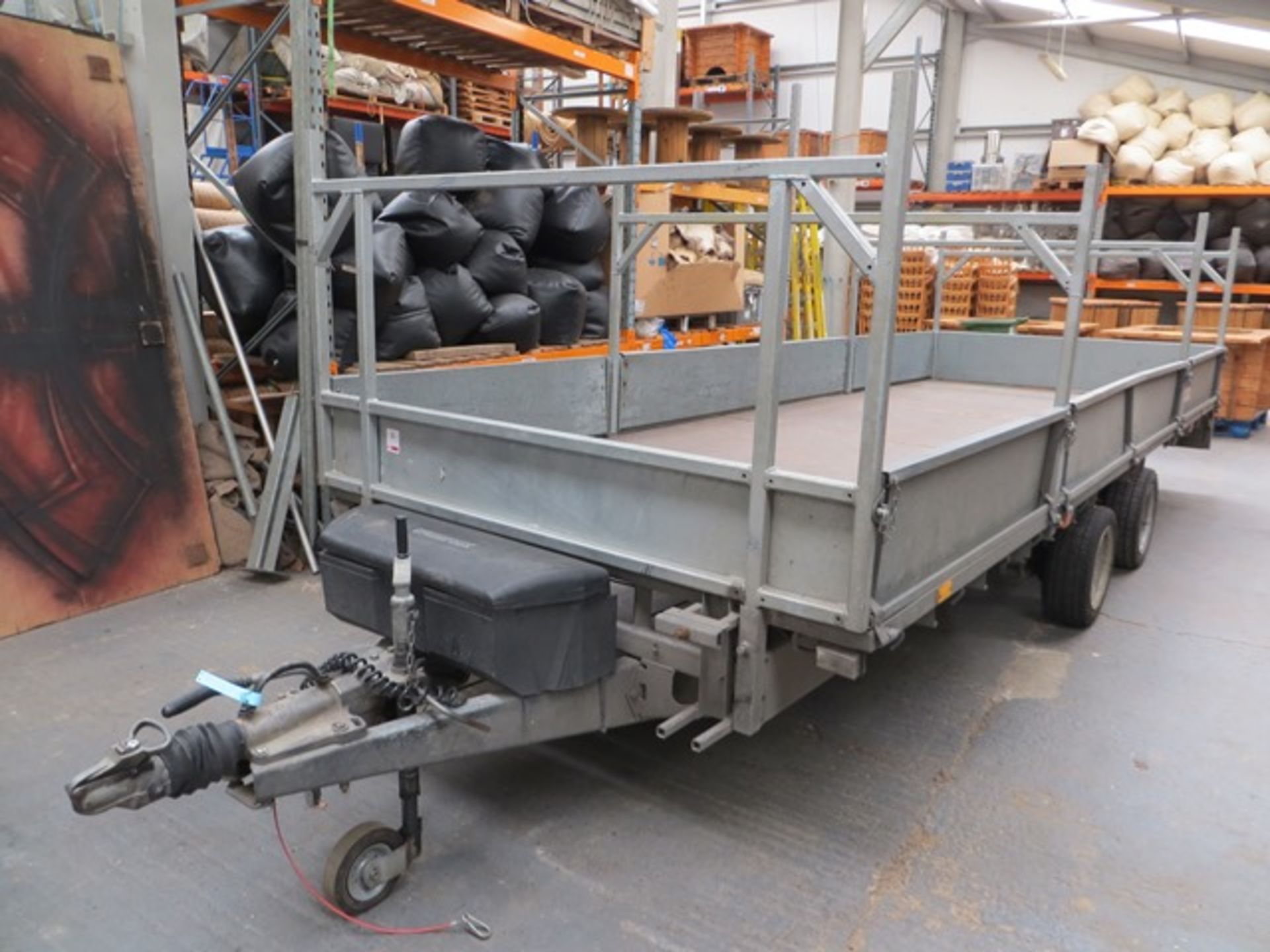 Ifor Williams KFG35Z chassis with universal trailers LM186G low loading double axle trailer