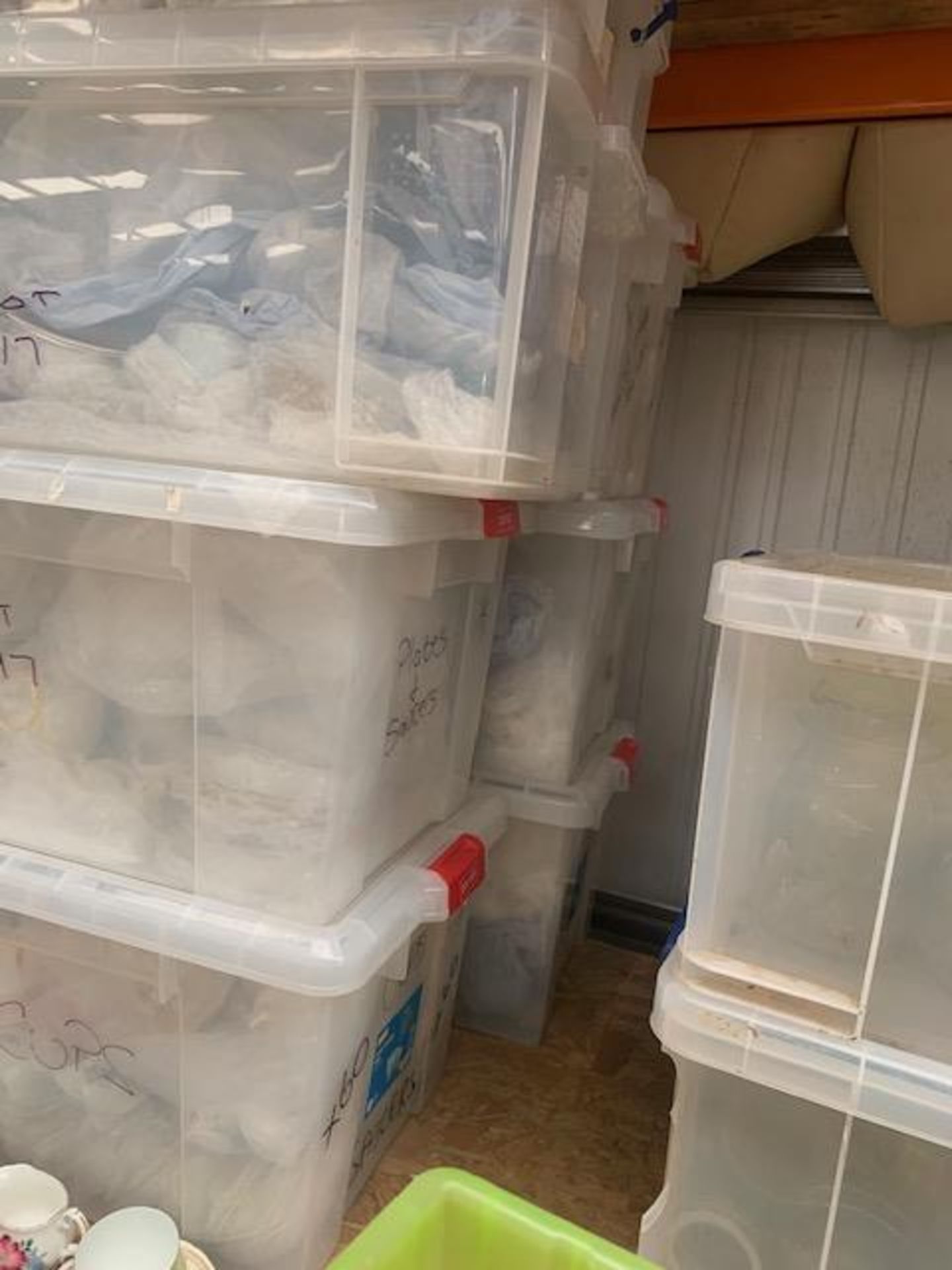 Seven boxes containing various bone china tea cups, saucers, milk jugs, cake stands etc., as lotted - Image 2 of 2