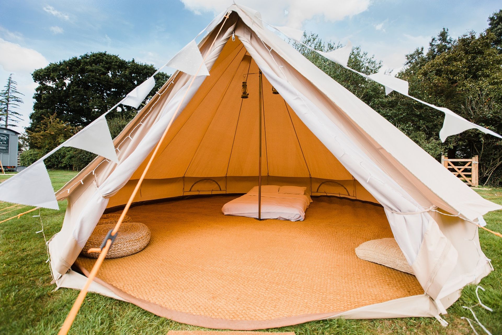 Two SoulPad 5000 Hybrid Bell Tent c/w 4 x Coconut Floor Matting * Please note one of these Bell t