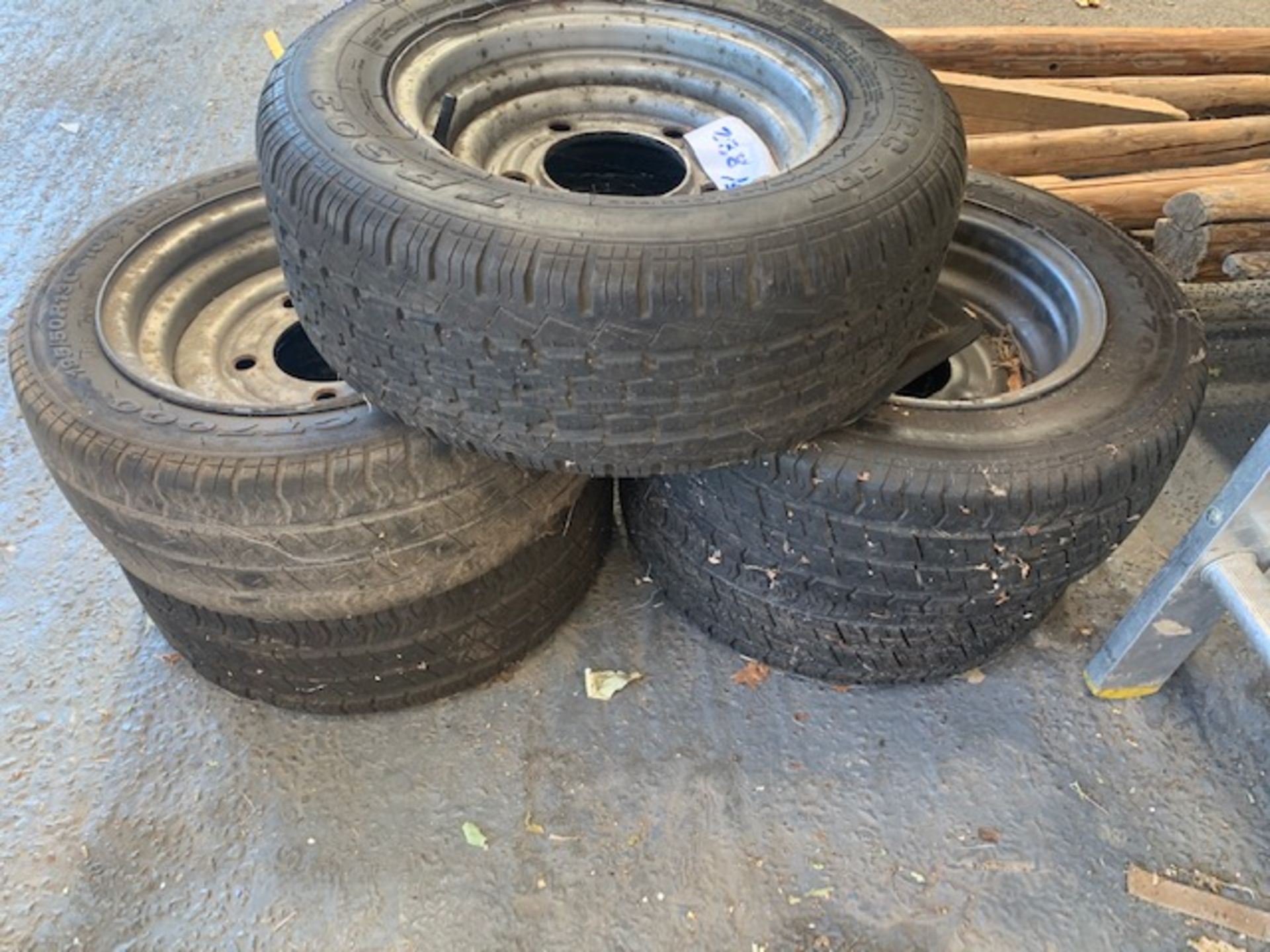 Five Ivor Williams spare trailer wheels and tyres - Image 3 of 3